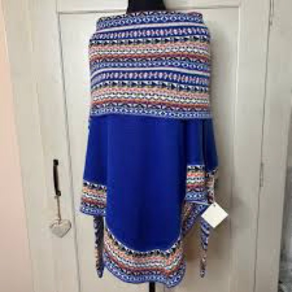 Peruvian Alpaca Wool Poncho Shawl Sz M (OS) NEW - Picture 7 of 7